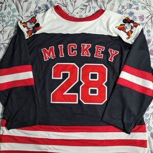 NEW Disney Parks Mickey Mouse Hockey Jersey Adult, XL